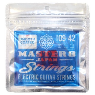 MASTER 8 JAPAN StringsSmooth Coated Strings 09-42 エレキギター弦×5セット