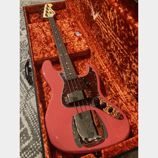 Fender Custom Shop 1964 Jazz Bass Faded Fiesta Red NOS