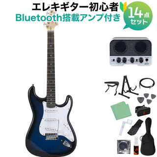 Photogenic ST-180 BLS エレキギター初心者14点セット Bluetooth搭載ミニアンプ付