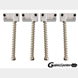 ALLPARTSSet of 4 Grooved Saddles for Omega and Badass Bass Bridge Nickel/6082