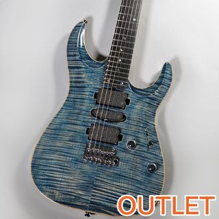 T's Guitars DST-Pro24 Carvedtop Top Trans Blue Denim