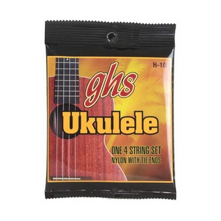 ghsH-10/Hawaiian Ukulele Black Nylon ウクレレ弦×3セット