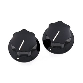 ALLPARTS PK-3256-023 Set Of Two Black Knobs For Mustang ムスタング用コントロールノブ ブラック 2個セット
