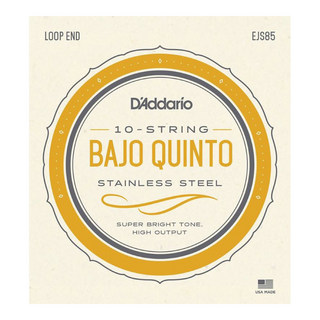 D'Addarioダダリオ EJS85 Bajo Quinto Stainless Steel set strings バホキント弦 10弦セット