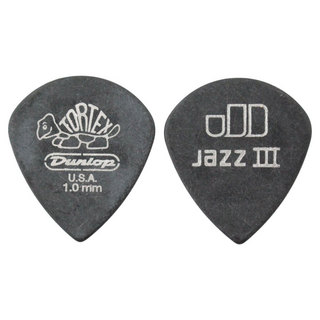 Jim Dunlop482 Tortex Pitch Black Jazz III 1.0mm ギターピック×36枚