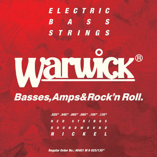 Warwick46401 M 6 025/135 RED nickel 6-string Set M 6弦ベース弦