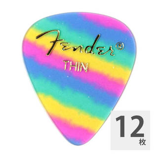 Fender フェンダー 351 Shape Premium Picks Thin Rainbow ピック 12枚入り