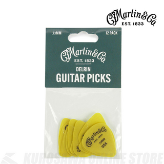Martin PICK DELRIN YELLOW 73mm[18A0154]《ピック/12枚セット》