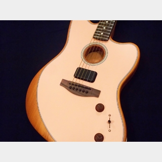 Fender Acoustasonic Player Jazzmaster Rosewood Fingerboard  Shell Pink