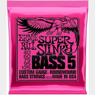 ERNIE BALL NICKEL WOUND 5-Strings SUPER SLINKY #2824【40-125/エレキベース弦/5弦用】