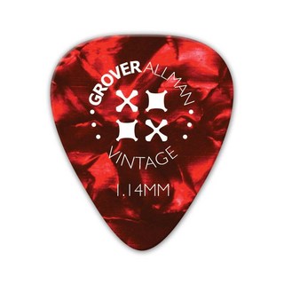 Grover Allman Vintage Celluloid Pro Picks 1.14mm [Red] ｘ10枚セット