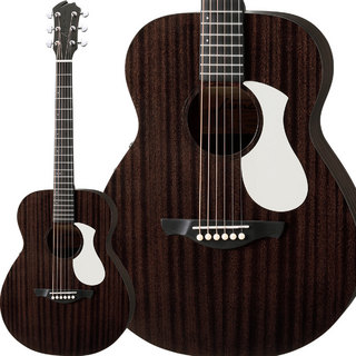 James J-300CP/M BKM (Black Mahogany) エレアコギター パーラーサイズ ミニギター 生音リバーブ オールマホガニ