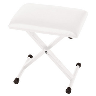 KORGPC-110 ホワイト ピアノ キーボードベンチ 折りたたみ椅子