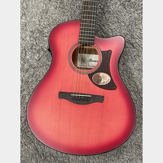 Ibanez AAM50CE CRO (Coral Red Burst Open Pore) -Advanced Acoustic-【2024年最新モデル】【エレアコ】