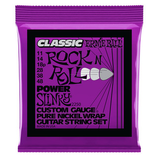 ERNIE BALLアーニーボール 2250 Power Slinky Classic Rock n Roll Pure Nickel Wrap 11-48 Gauge エレキギター弦