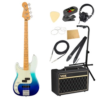Fender Player Plus Precision Bass LH BLB レフティ エレキベース VOXアンプ付き 入門10点 初心者セット