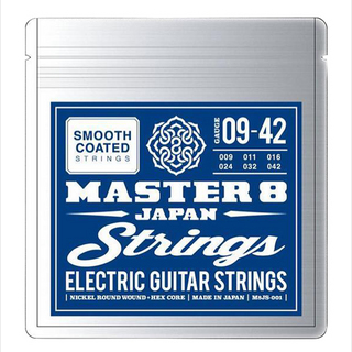 MASTER 8 JAPAN M8STRINGS-0942 エレキギター弦 Smooth Coated String 009-042
