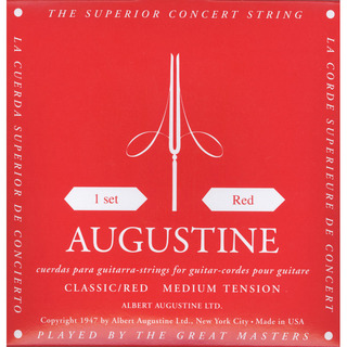 AUGUSTINE Classic Red Regular Trebles Medium Tension Basses 28-42.5【渋谷店】