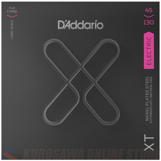 D'Addario XT NICKEL XTB45130 Regular Light, 5-String / Long 【ネコポス】