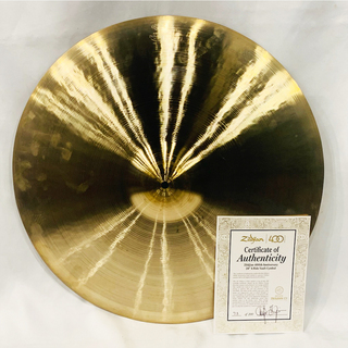 Zildjian 400th Anniversary Limited Edition Vault Cymbal 20" (1,825g) 73/200【春の決算セール!!】