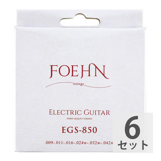 FOEHNEGS-850×6セット Electric Guitar Strings Super Light エレキギター弦 09-42