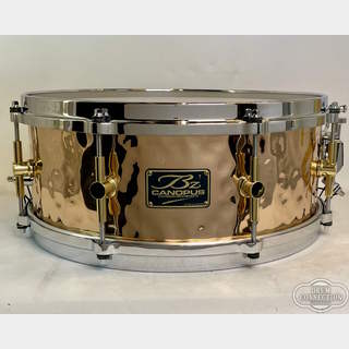 canopusHBZ-1455 Hammered Bronze Snare 14"×5.5"