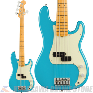FenderAmerican Professional II Precision Bass V, Maple, Miami Blue 【小物プレゼント】(ご予約受付中)