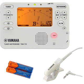YAMAHA TDM-710IV ＆ TM-40IV 単4乾電池付き 吹奏楽 管楽器 ブラスバンド チューナー ＆ マイク セット