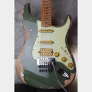 Fender Custom Shop "Alley Cat" Stratocaster / Heavy  - Relic / Faded Army - Drab Green