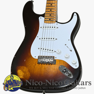 Fender Custom Shop 2024 Limited Fat 1954 Stratocaster Relic with CC HW (Wide-Fade 2 Tone Chocolate Sunburst)
