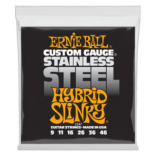 ERNIE BALL アーニーボール 2247 Hybrid Slinky Stainless Steel Wound 9-46 Gauge エレキギター弦