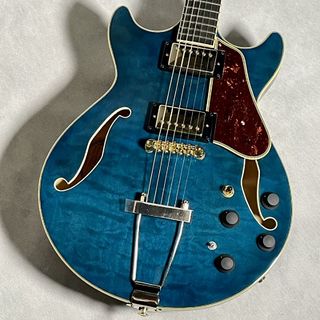 Ibanez AMH90QM-TBL Quilted Maple Trance Blue【現物画像】2.69kg