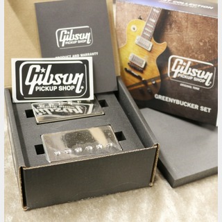 Gibson Greenybucker Set【Double black】【Nickel cover】【Unpotted】【Rhythm pickup reverse polarity】