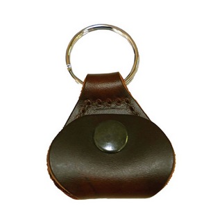Perri's ペリーズ FBPH-7139 BROWN Baseball Leather Pick Keychains ピックホルダー ピックケース キーリング付き