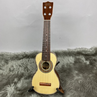 tkitki ukulele Custom-S Cocobolo【ジャーマンスプルース&ココボロ】 【soprano-ソプラノ】【現物画像】【木目選定個体】