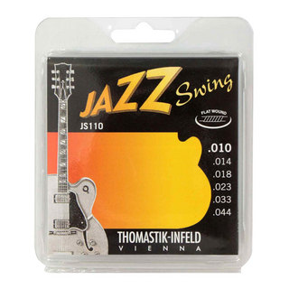 Thomastik-InfeldJS110 JAZZ SWING Flat Wound フラットワウンドギター弦×6セット