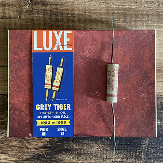 Luxe 1952-1956 Grey Tiger: Single Wax Impregnated .02mF Capacitor (Red Ink)