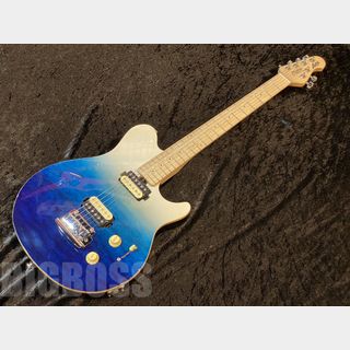 Sterling by MUSIC MAN AXIS QUILTED MAPLE AX3QM-SPB-M1【Spectrum Blue】