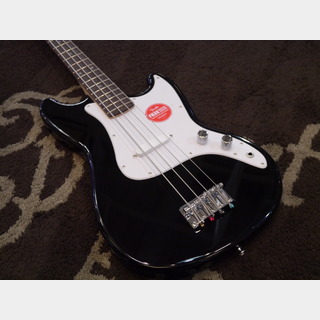 Squier by Fender Sonic Bronco Bass Laurel Fingerboard White Pickguard Black