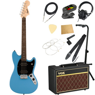 Squier by Fender Sonic Mustang HH LRL CABエレキギター ムスタング VOXアンプ付き 入門11点 初心者セット