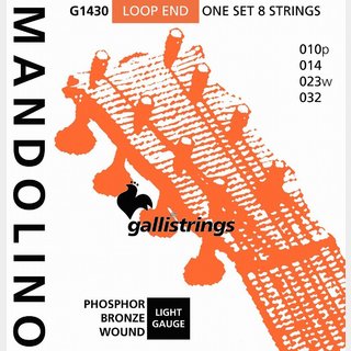Galli Strings G1430 Light Phosphor Bronze マンドリン弦 .010-.032【WEBSHOP】