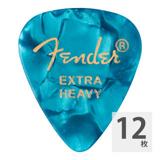 Fenderフェンダー 351 Shape Premium Picks Extra Heavy Ocean Turquoise ギターピック 12枚入り