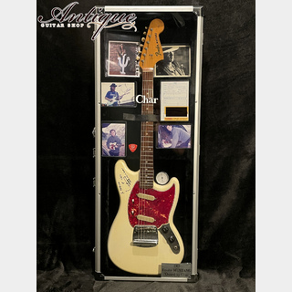 FenderMustang 1965年製 White Slab Body /Signed by Char /Round RWFB w/ShowCase & OHC "Owned&Played by Char"