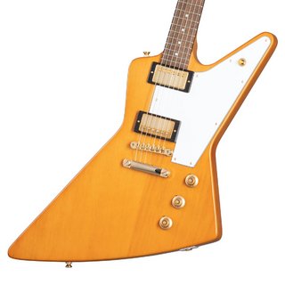 Epiphone Inspired by Gibson Custom 1958 Korina Explorer (White Pickguard) Aged Natural エピフォン エレキギタ