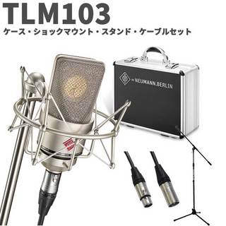 NEUMANN TLM 103 mono set スタンド・ケーブルセット シルバー コンデンサーマイク アコギ 管楽器にオススメ！
