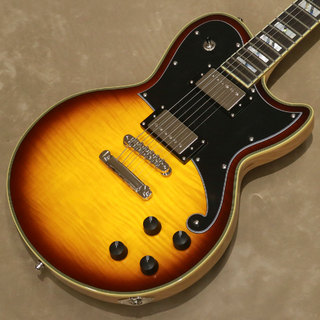 D'Angelico Deluxe Series Deluxe Atlantic, Vintage Sunburst Top, Natural Back and Sides