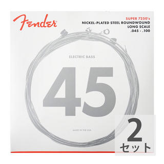 Fenderフェンダー Bass Strings Nickel Plated Steel 7250ML 45-100 エレキベース弦×2セット