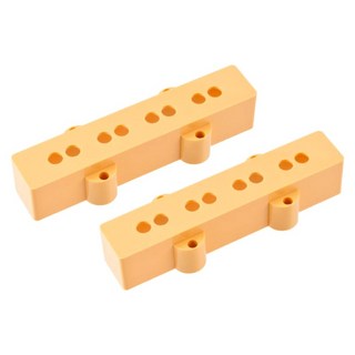 ALLPARTS CREAM PICKUP COVER SET FOR JAZZ BASS (QTY 2)/PC-0953-028【お取り寄せ商品】
