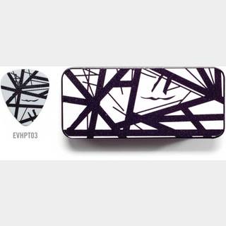 Jim Dunlop EVH PICK TIN EVHPT03 White With Black Stripe ピック6枚セット【池袋店】