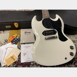 Gibson Custom Shop Murphy Lab 1963 SG Junior Lightning Bar Polaris White Ultra Light Aged s/n 401403【2.98kg】